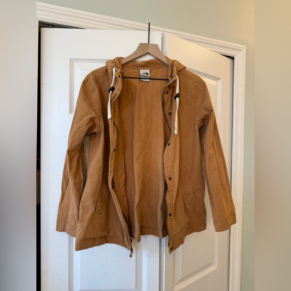 The North Face Shipler Full-Zip Hoodie Cotton Cedar Brown Jacket M - Picture 6 of 10